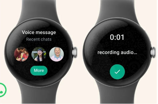 واتساپ برای ساعت هوشمند Wear OS !