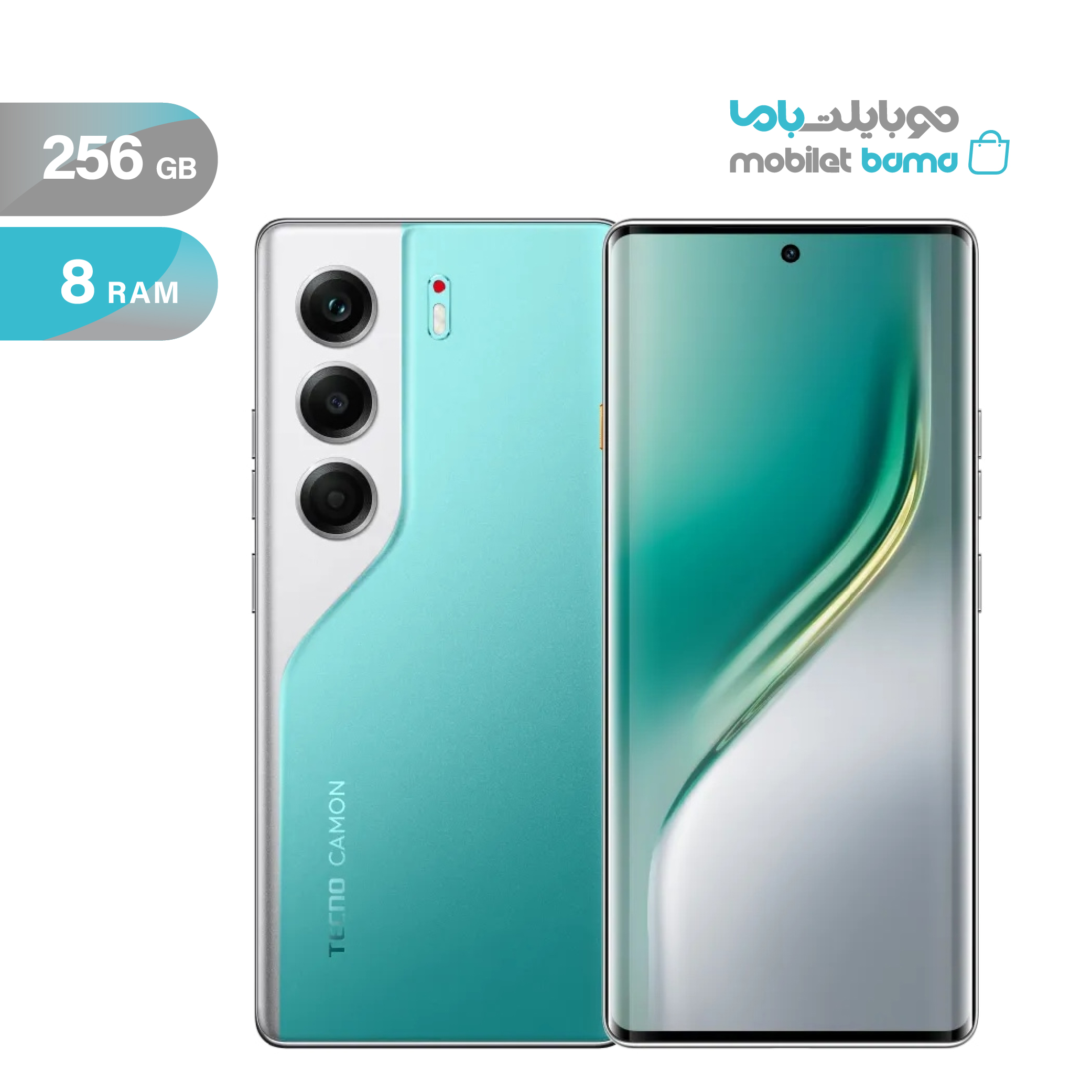 تكنو مدل 40 Camon دو سیم کارت ظرفیت 256 گیگابایت و رم 8 گیگابایت